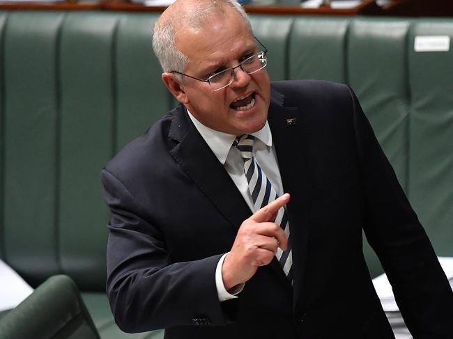 The federal government was set back by new allegations last week after pixelated images of unnamed Coalition advisers allegedly engaging in performing lewd sex acts on the desks of female MPs appeared. Picture: Sam Mooy