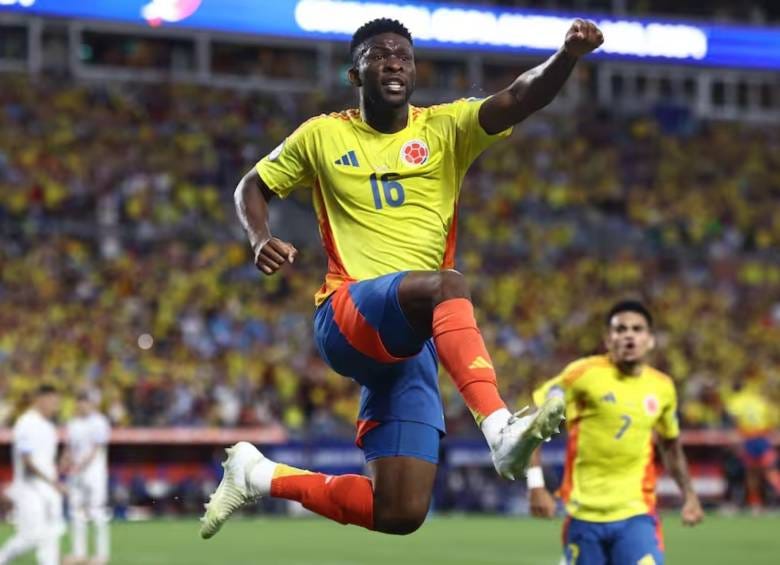 Jefferson Lerma sumó dos goles con Colombia en la Copa América 2024. FOTO: REDES SOCIALES COPA AMERICA