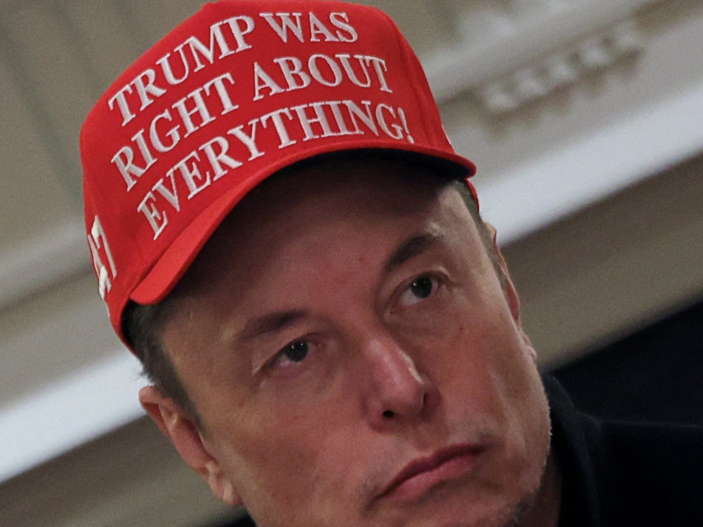Elon Musk Sports New MAGA 'Trump Was Right About Everything' Hat at Cabinet  Meeting