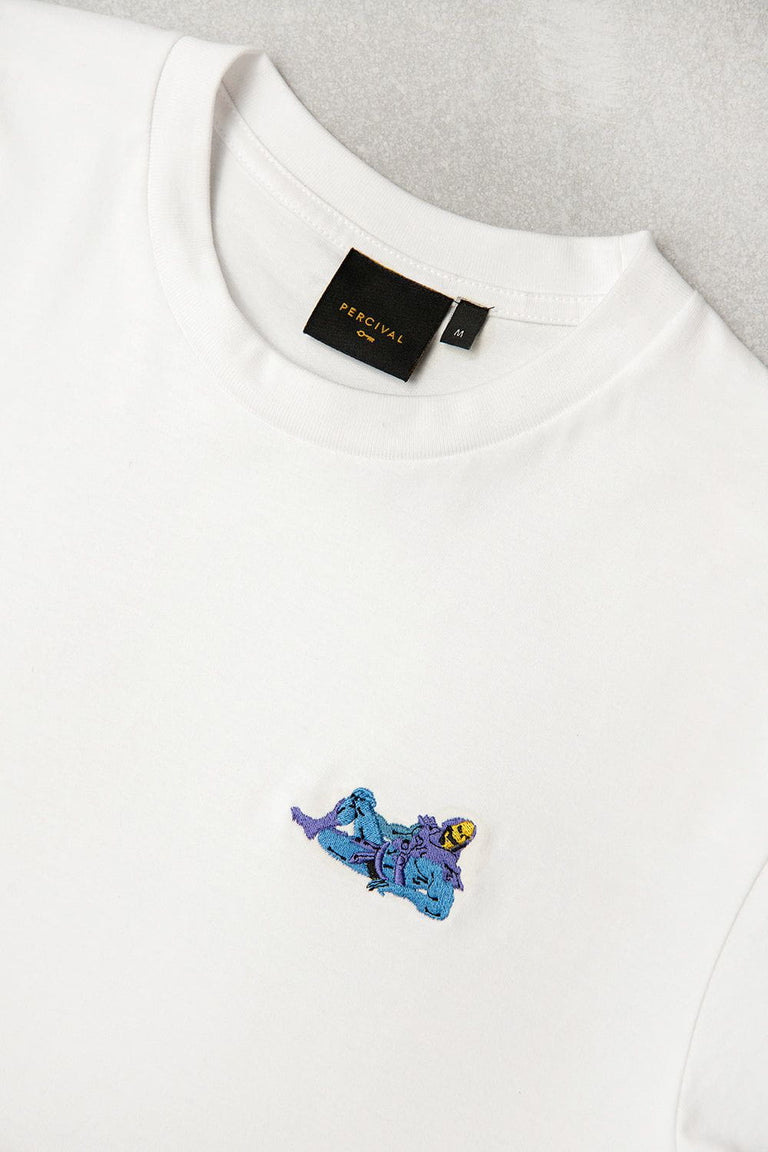 T Shirt | Lounging Skelly | White