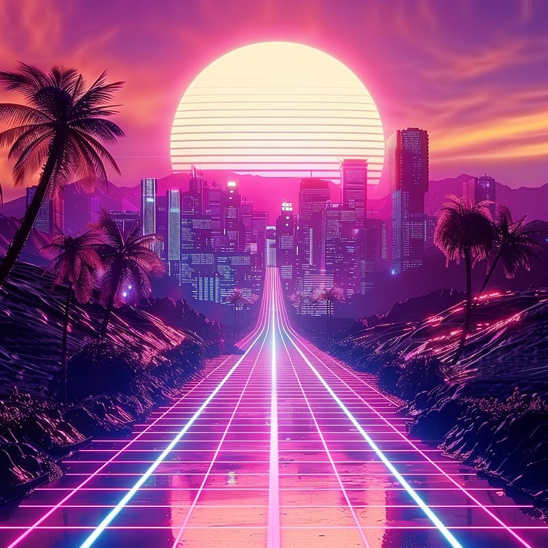 Synth wave style