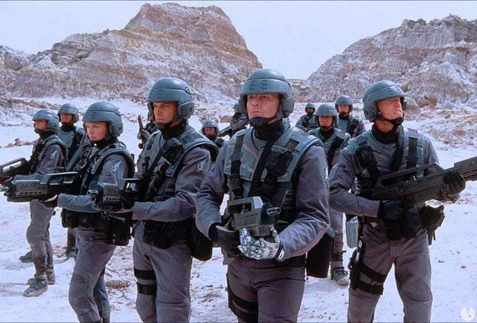 “When you vote, you are exercising political authority, you're using force.  And force, my friends, is violence. The supreme authority from which all  other authorities are derived.” ― Robert A. Heinlein, Starship Troopers :  r/starshiptroopers