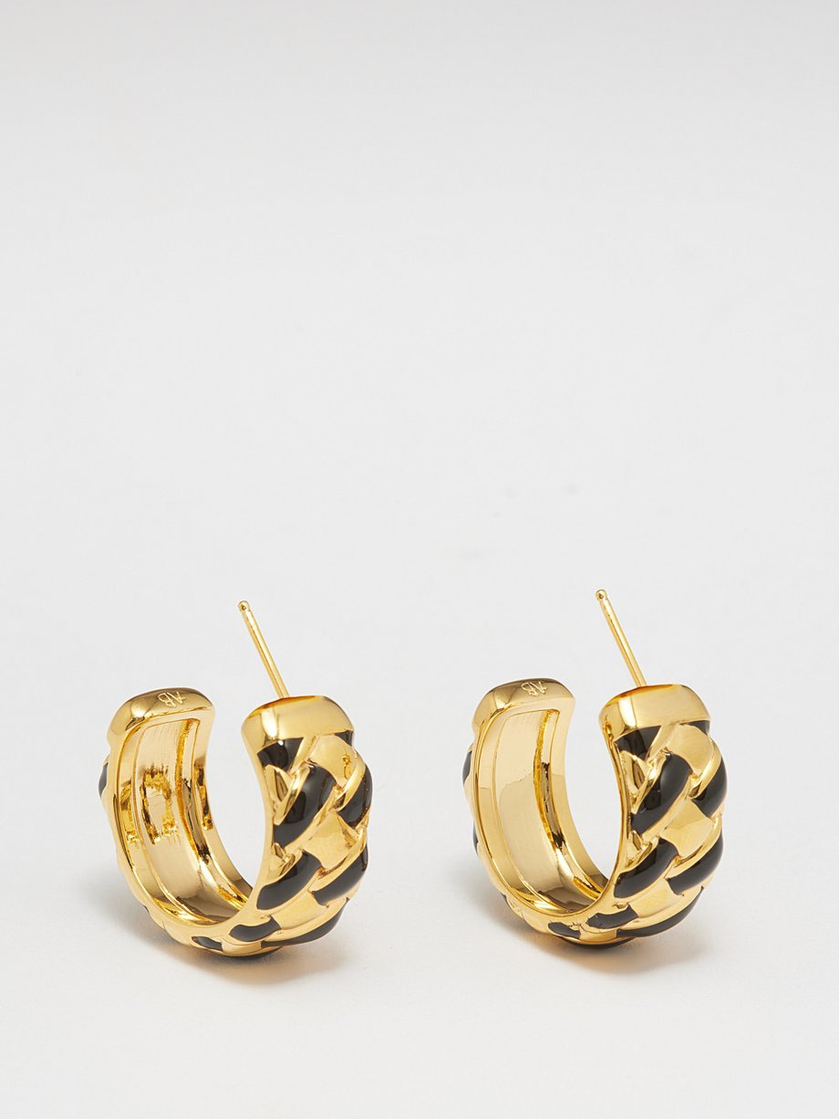 Gold Harria gold-plated hoop earrings | Aurélie Bidermann | MATCHESFASHION  US