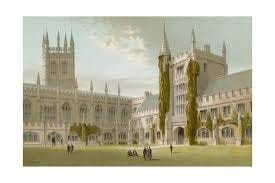 Chapel and Library, Magdalen College - Oxford' Giclee Print - English School  | AllPosters.com
