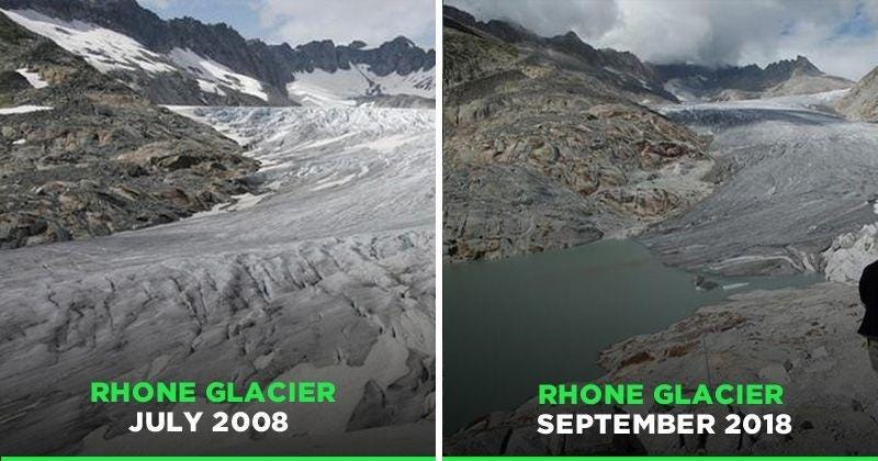 Zachary on Twitter: "This is Rhone Glacier in Switzerland. According to  @IPCC_CH, we have just over 10 years to #ActOnClimate before we cause  irreparable damage to our planet. Other sources say it