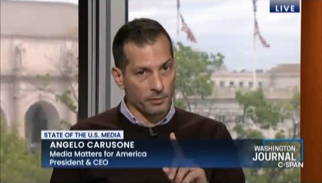 On C-SPAN, Media Matters' Angelo Carusone explains why advertiser campaigns  can be a useful tool to hold destructive media outlets accountable | Media  Matters for America