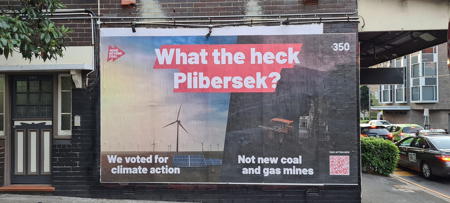 May be an image of ‎text that says "‎350 What the heck Plibersek We voted for climate action i W Not new coal and gas mines יבשם‎"‎