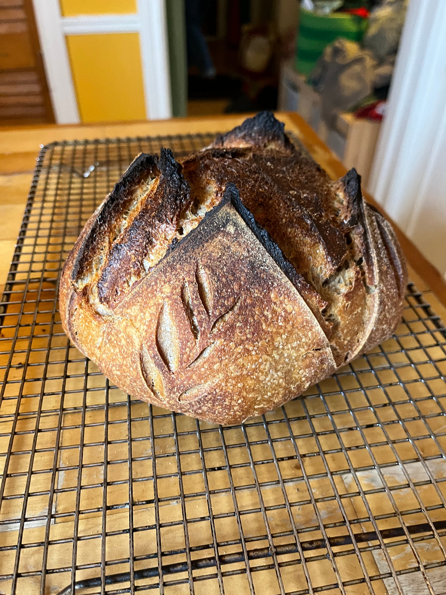 A loaf of sourdough bread