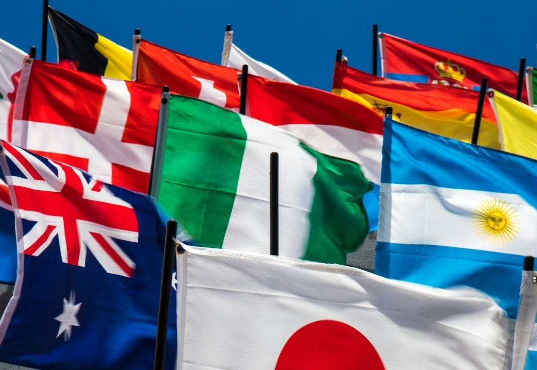 assorted flags