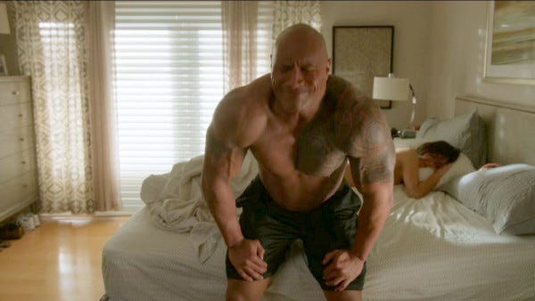 dwayne johnson ballers ep 101 recap images 2015 shirtless