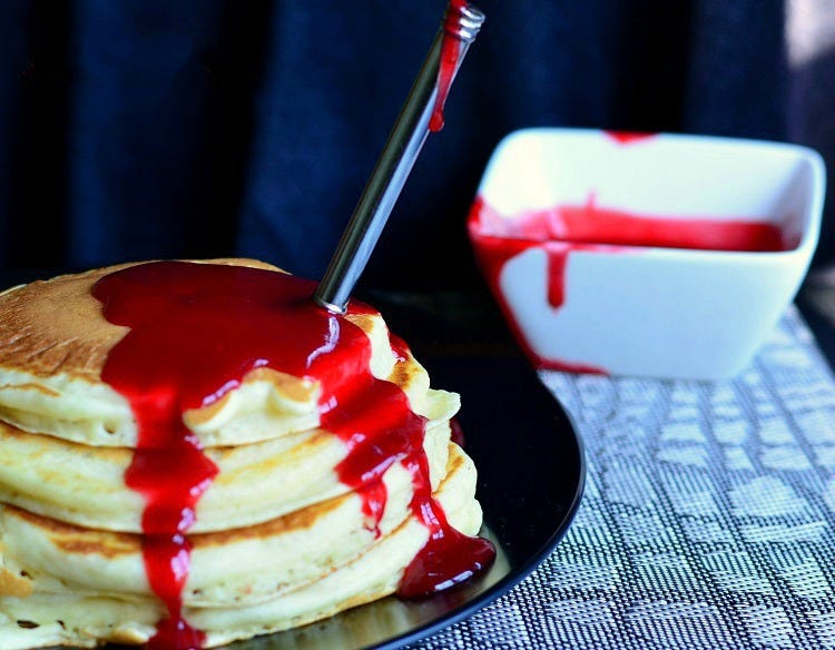 mouth watering whole food halloween bloody pancakes recipe healthy