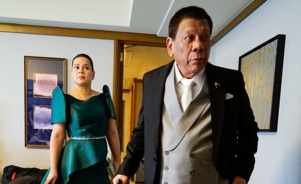 Ex-President Rodrigo Duterte tells daughter Sara to say that her secret funds will be used against "communists in Congress"