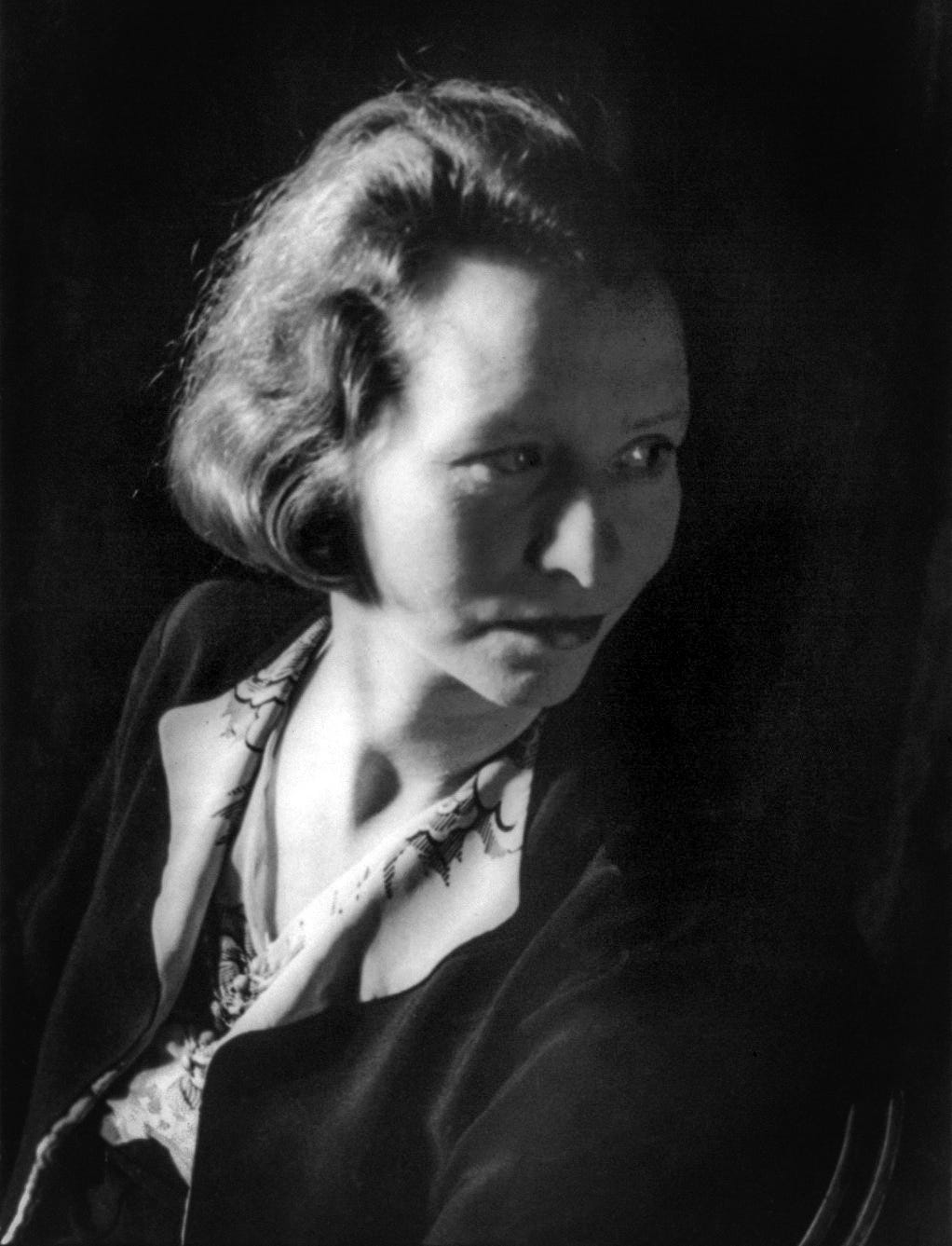 Edna St Vincent Millay, looking unconvinced. 