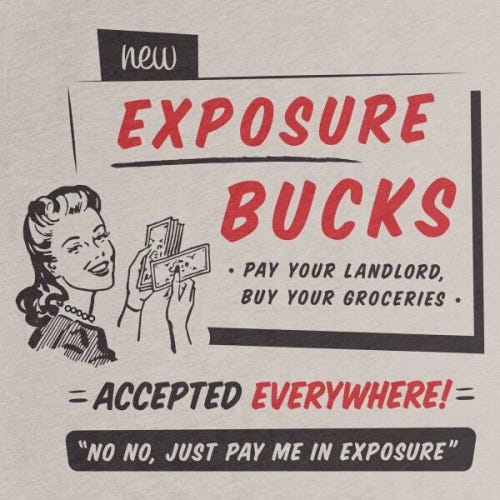 How to pay an artist with "exposure" — Cindy Sadler