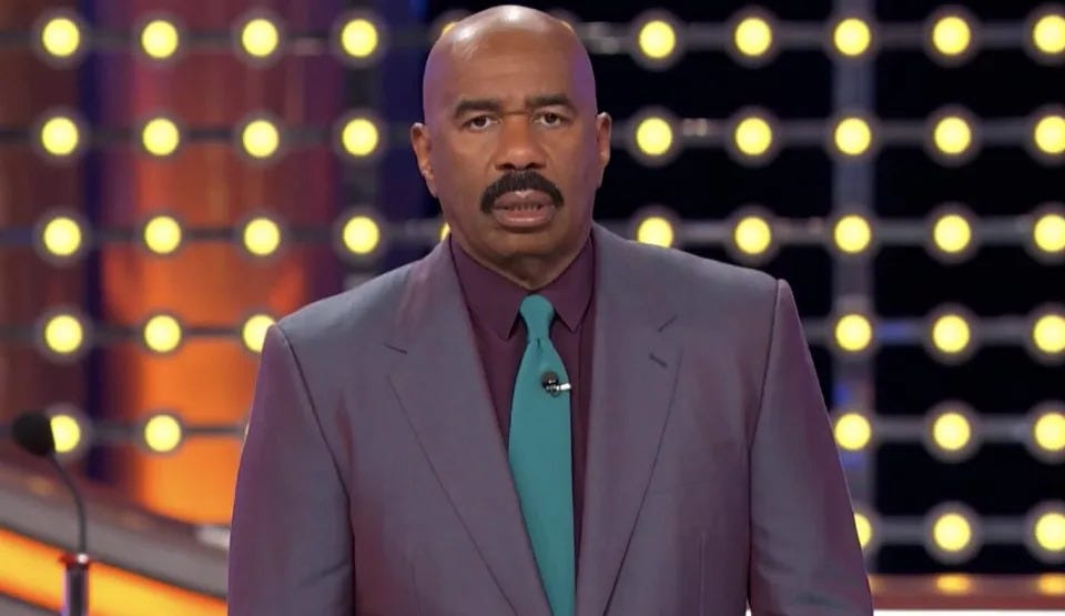 Steve Harvey looking confused