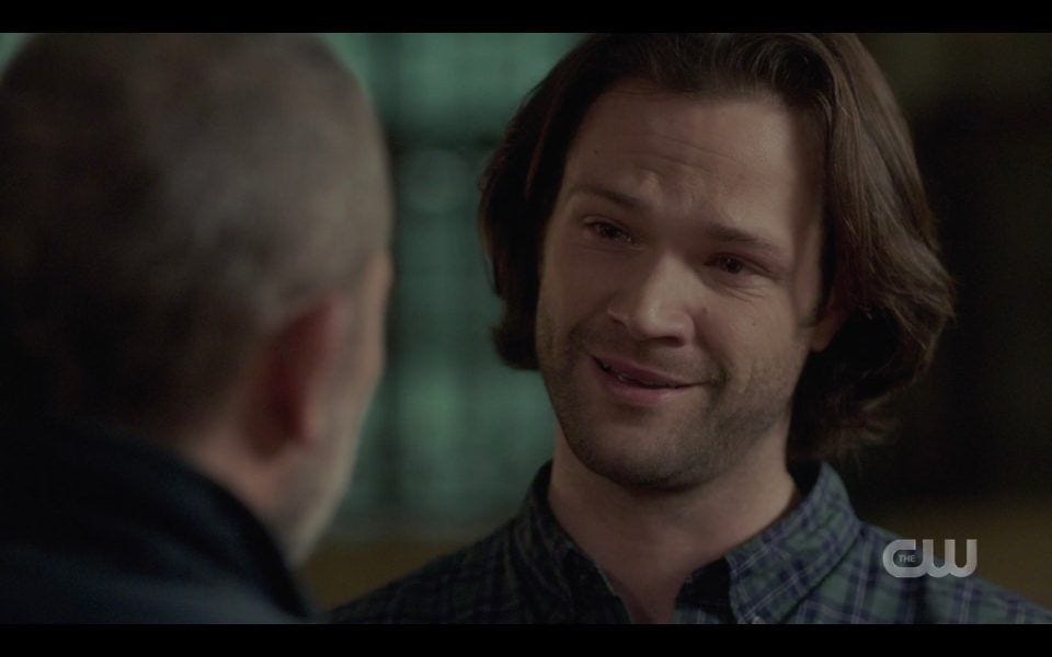 sam winchester talking at daddy john spn 1413