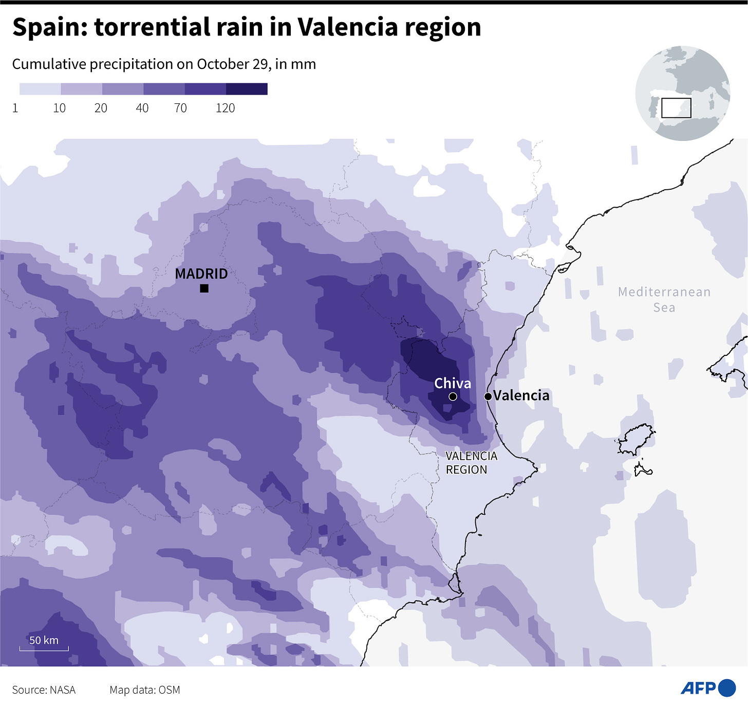 Spain: Torrential Rain In Valencia Region | Barron's