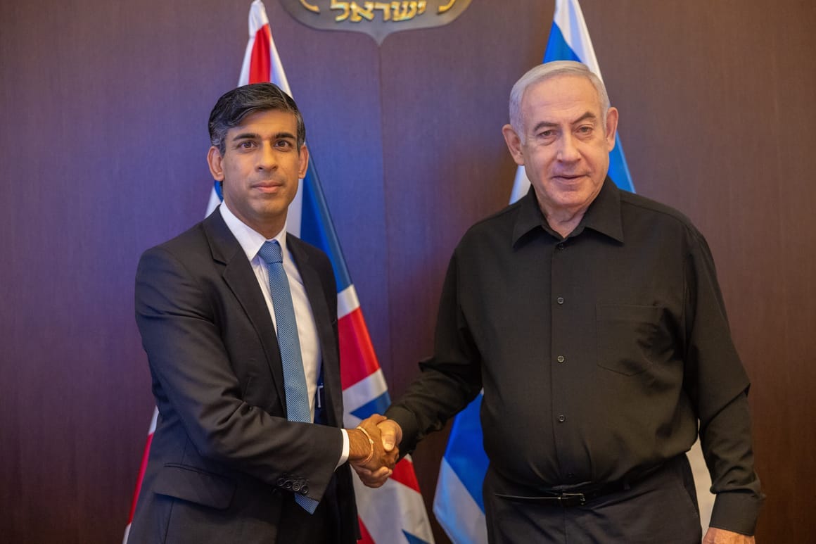 Rishi Sunak tells Israeli PM Benjamin Netanyahu: 'We want you to win' –  POLITICO