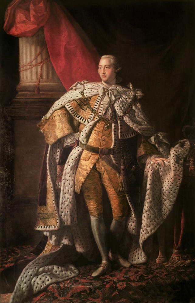 Portrait of the King George III of the U - Allan Ramsay as art print or  hand painted oil.