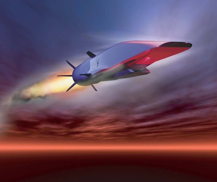 Hyersonic missile concept (Waverider). Hyersonic missile concept (Waverider).
