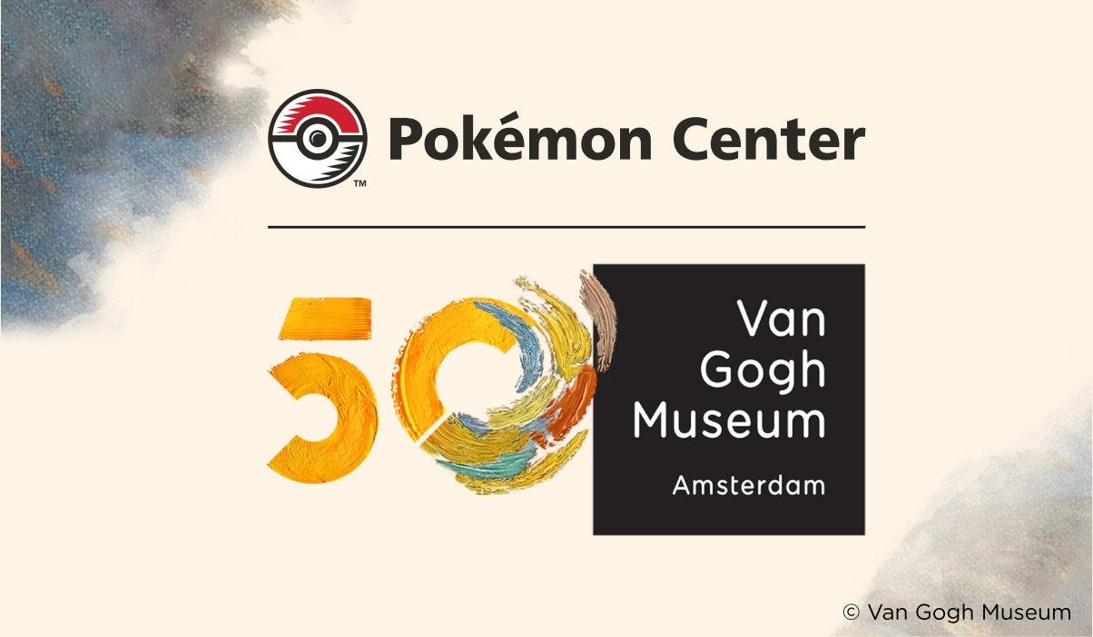 Pokémon and the Van Gogh Museum are currently in collaboration until January 2024