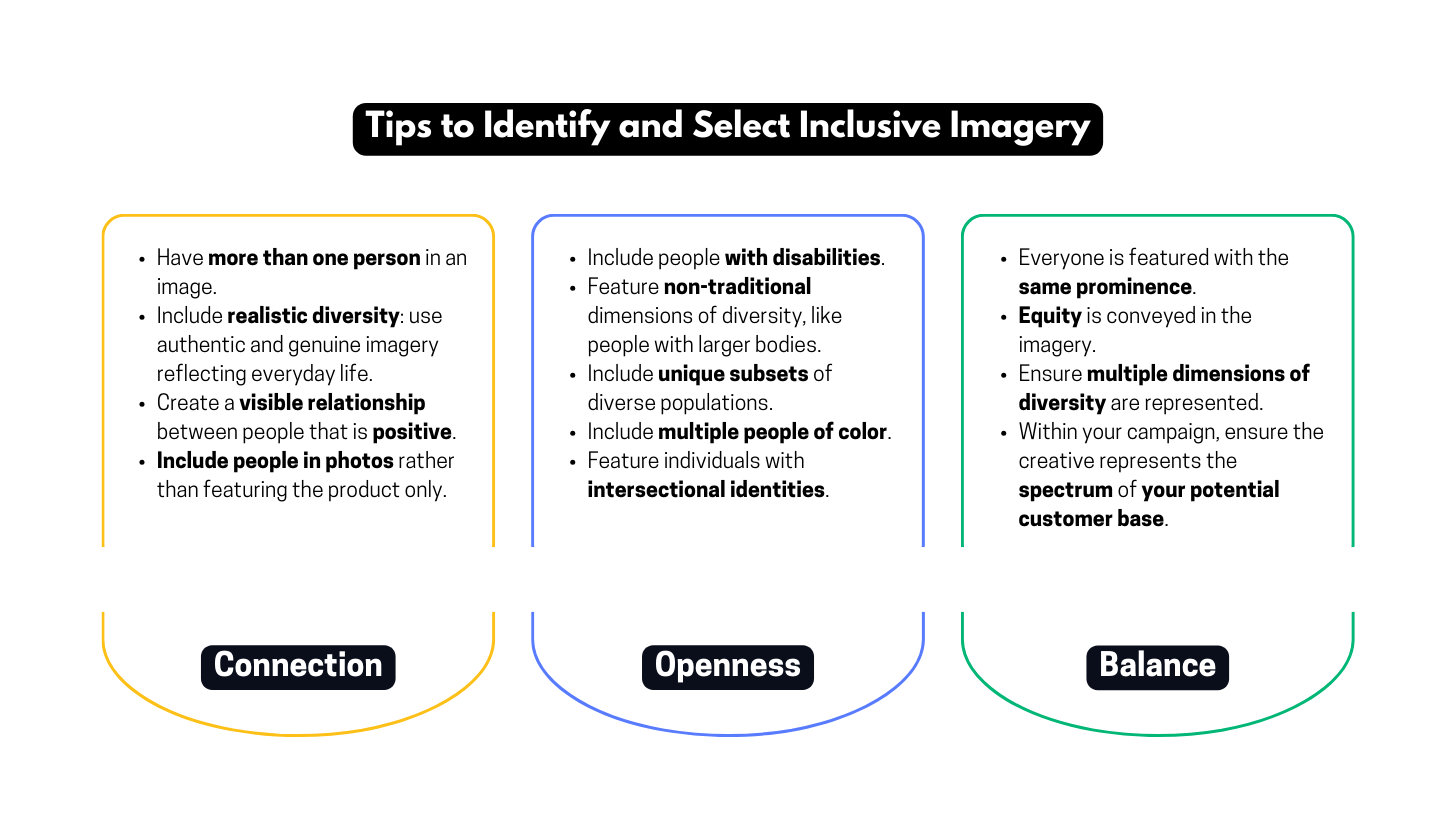 tips to identify and select inclusive imagery image