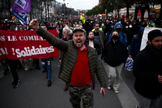 Protesto França Paris
