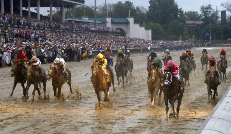 maximum security wins kentucky derby in mud but disqualified for country house