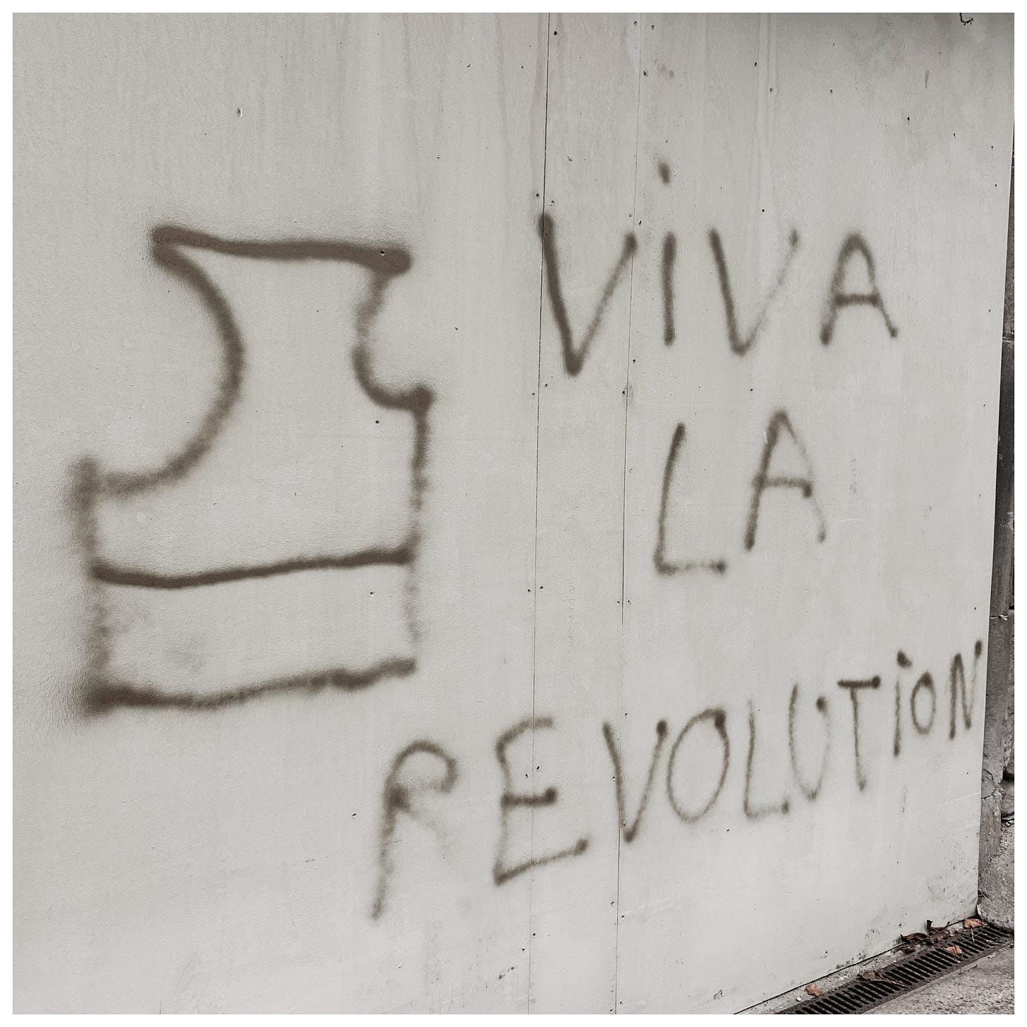 Photo of graffiti that reads Viva la Revolution