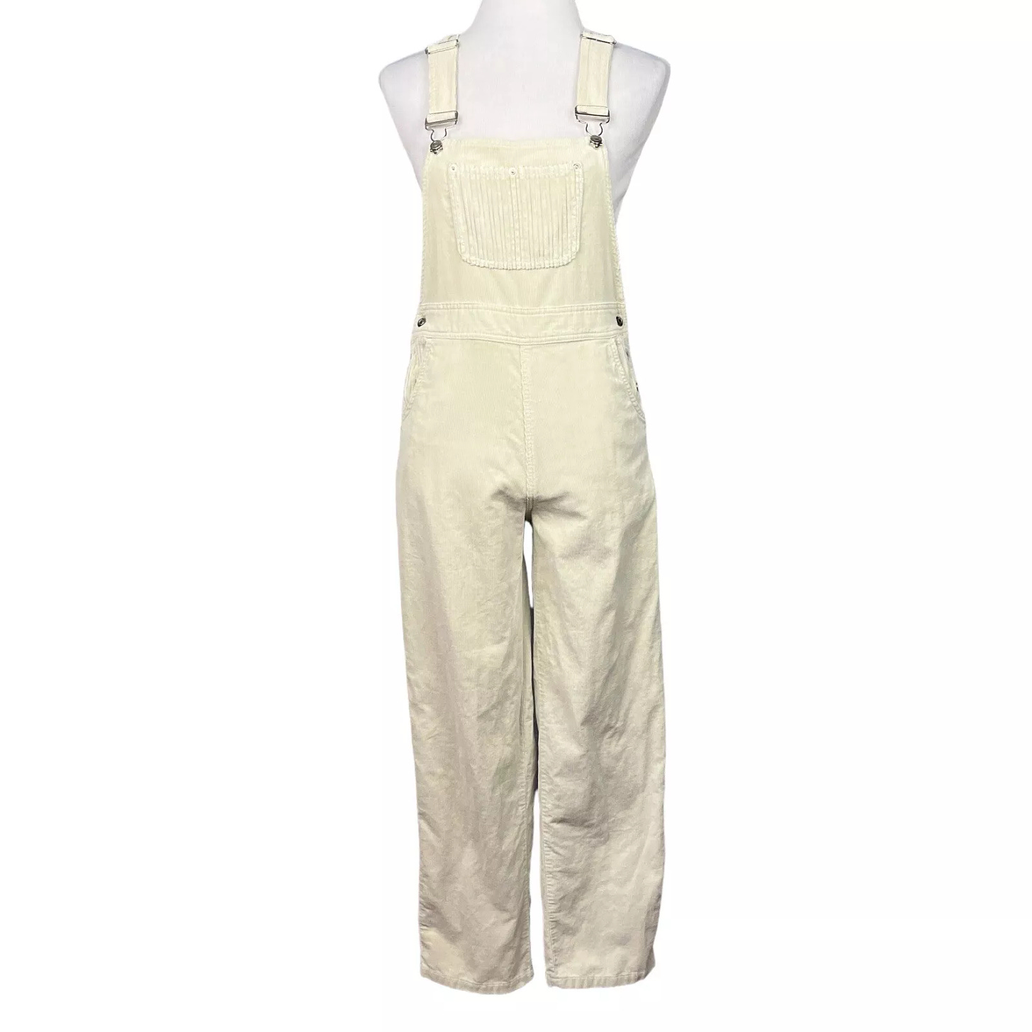 Vintage Overalls Womens Small Corduroy Baggy Straight Leg 90s Y2K Full Length - Picture 1 of 13