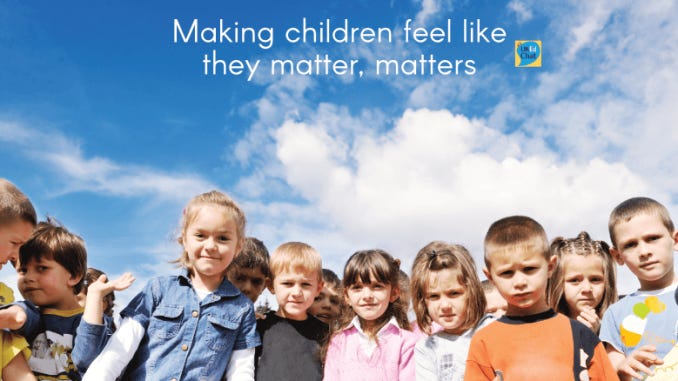 Making children feel like they matter, matters - UKEdChat