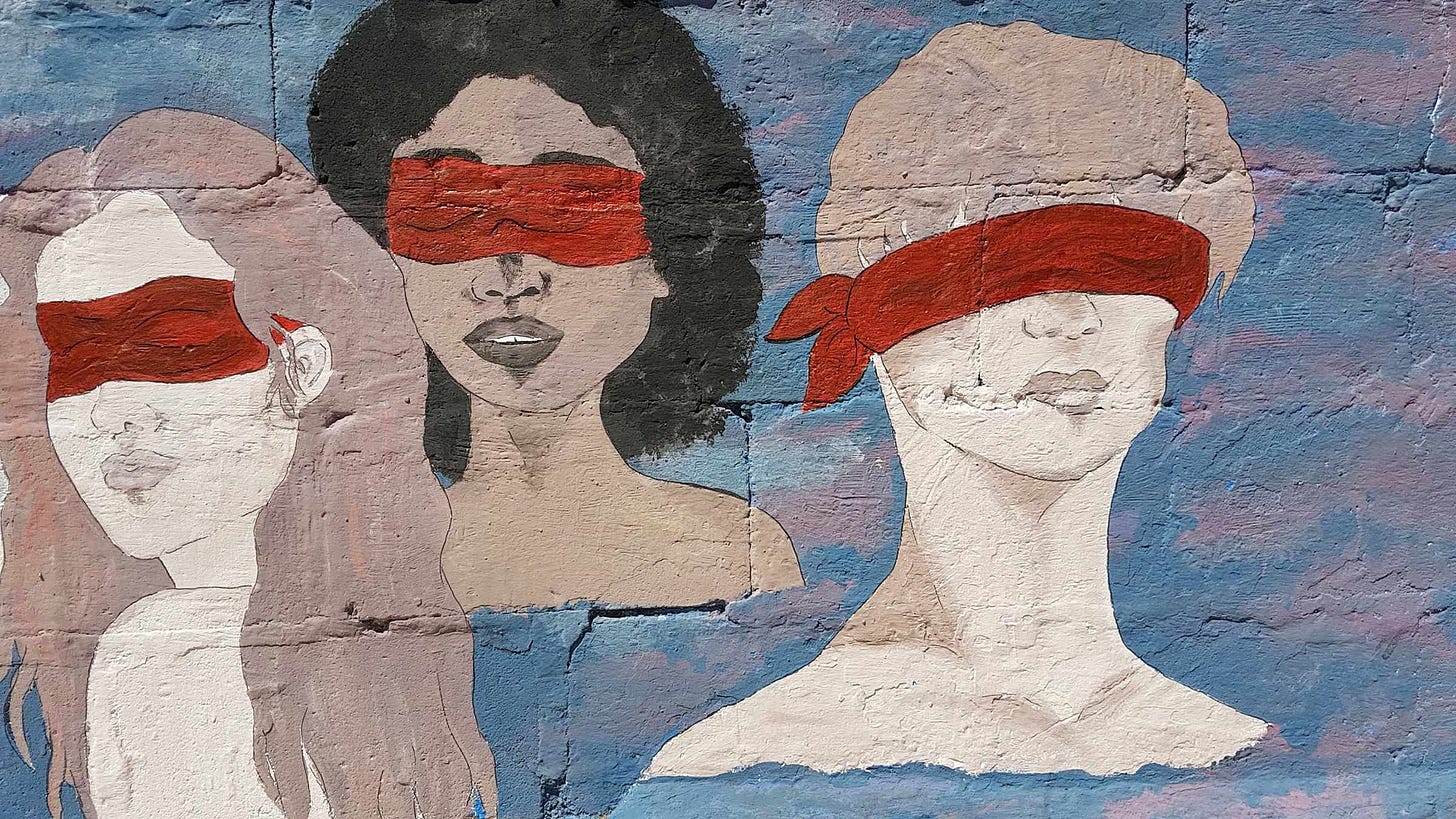 File:Covered eyes street art discrimination women.jpg - Wikimedia Commons