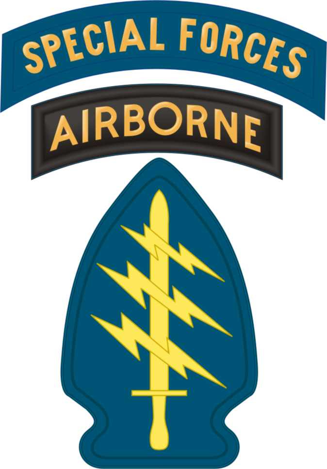 Special Forces Airborne Patch and Tab Decal