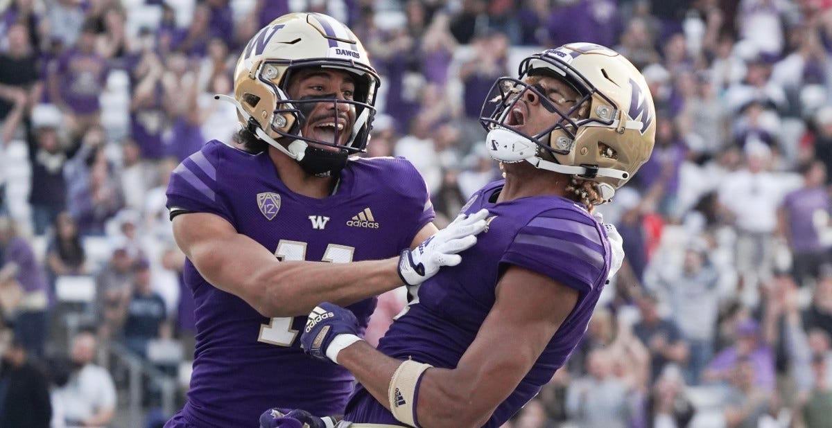 Me and My Shadow: Odunze, McMillan Match Each Other Catch for Catch -  Sports Illustrated Washington Huskies News, Analysis and More