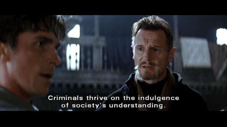 Raas A Gul Quote From Batman Begins about criminals