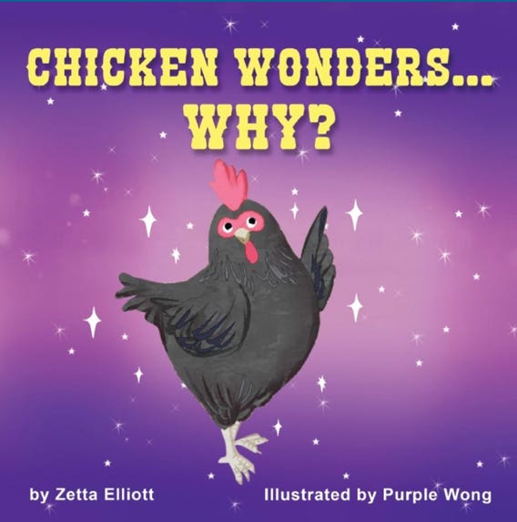 A book cover with a chicken

Description automatically generated