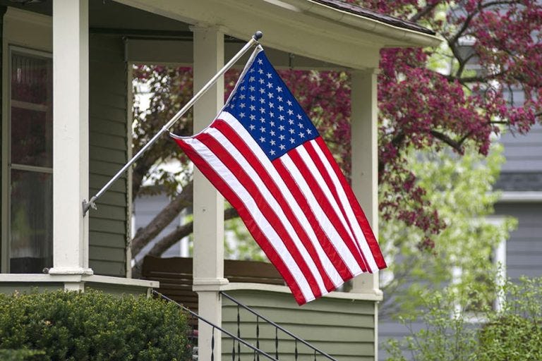 Where to Hang Flag on Front of House? - Homenish