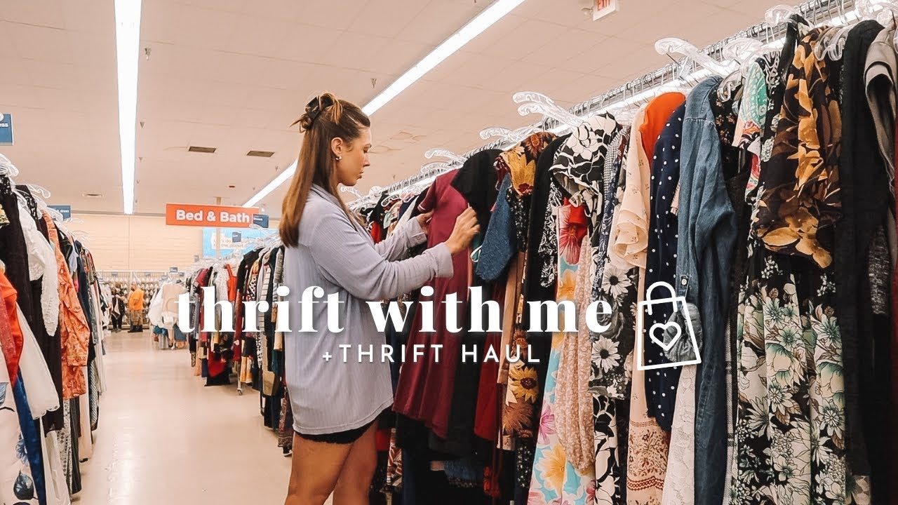 Come thrifting with me at Savers! + Try on thrift haul - YouTube