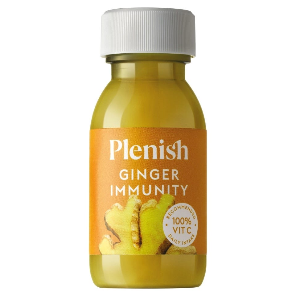 Plenish Ginger Immunity Shot 60Ml - Tesco Groceries