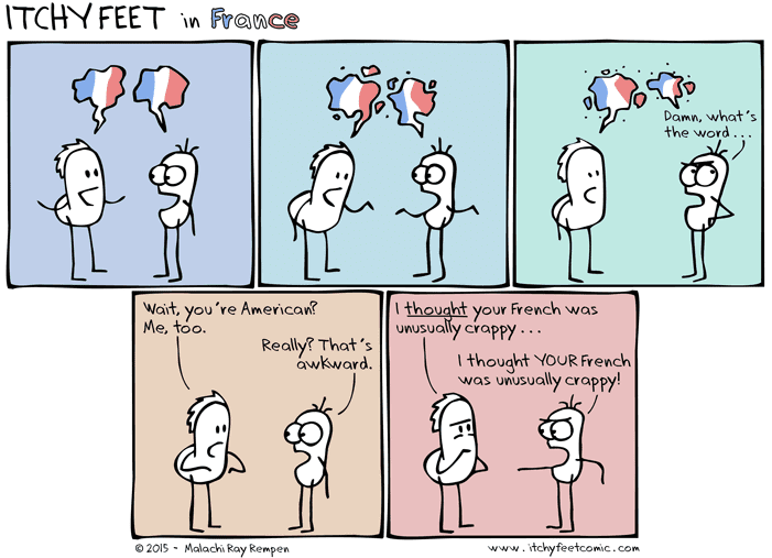 Itchy Feet: the Travel and Language Comic: Mutual Ineptitude