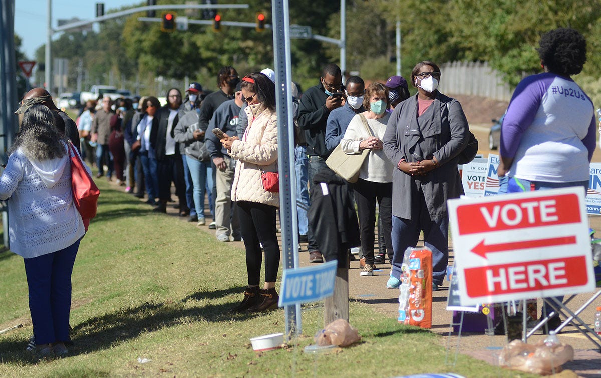 How long did you have to wait?' Long lines, record turnout the story of  2020 Election Day in Mississippi