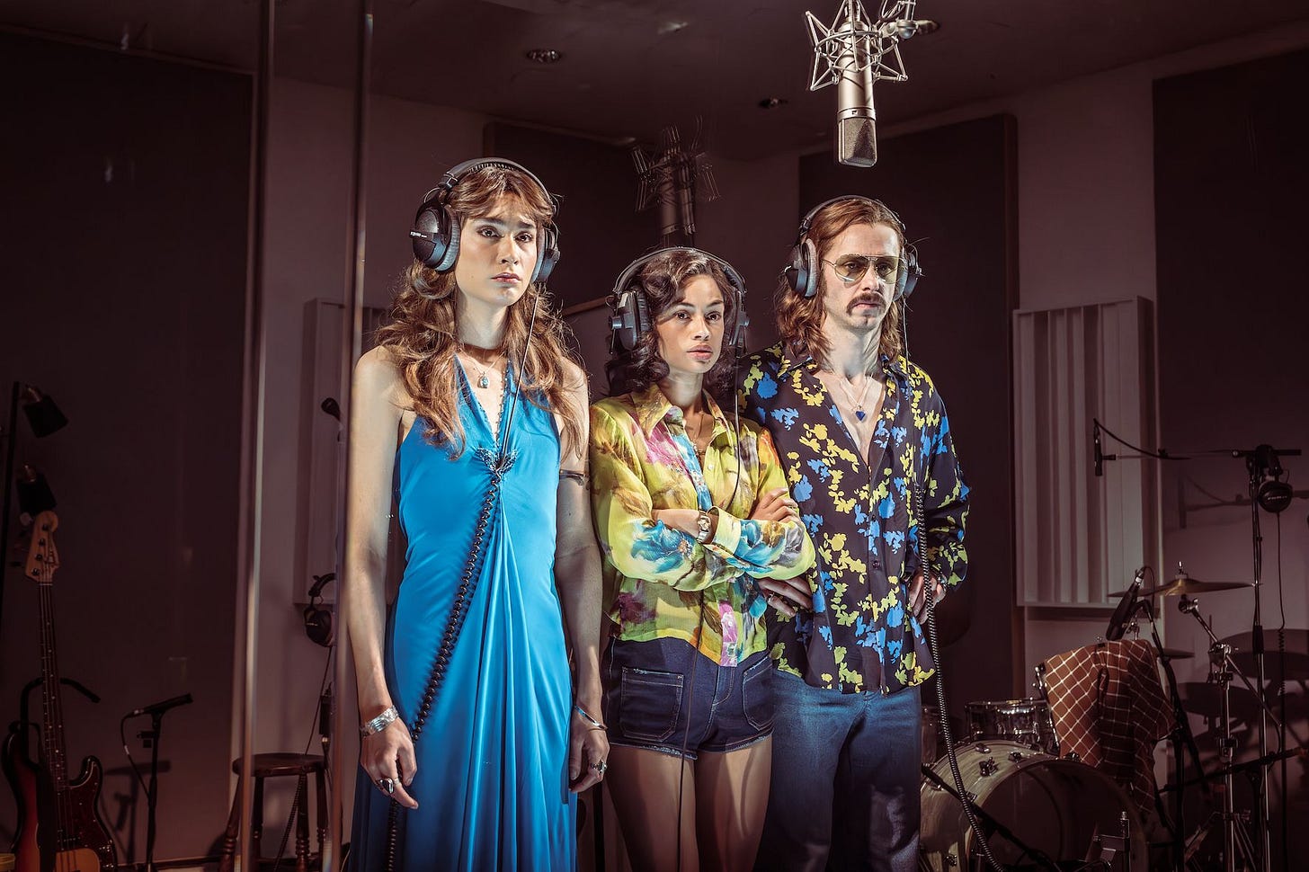 (L-R) Lucy Karczewski, Nia Towle, Jack Riddiford - Stereophonic - West End - photo by Marc Brenner - 00953.jpg