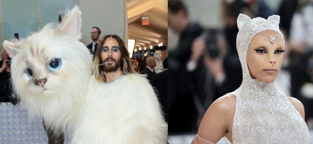 Jared Leto And Doja Cat Both Dressed As Cats At The Met Gala