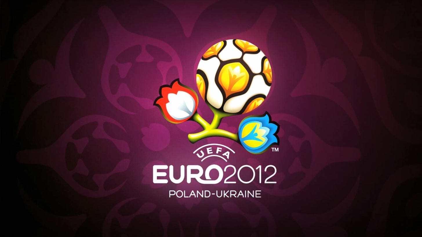 Marca da Eurocopa 2012, sediada na Polônia e Ucrânia, tem os wycinankies como inspiração.