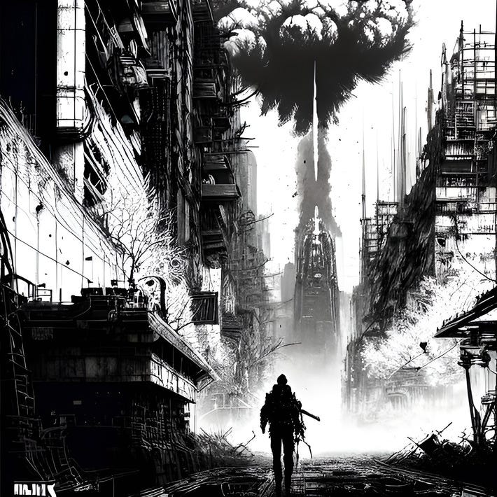 cyberpunk graphic novel - dystopian fantasy - by cyberpunk writer and poet Sam I am 