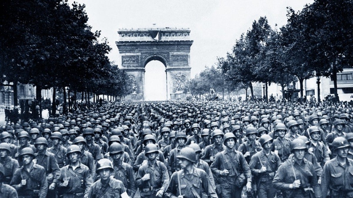 American soldiers in Paris, August 1944