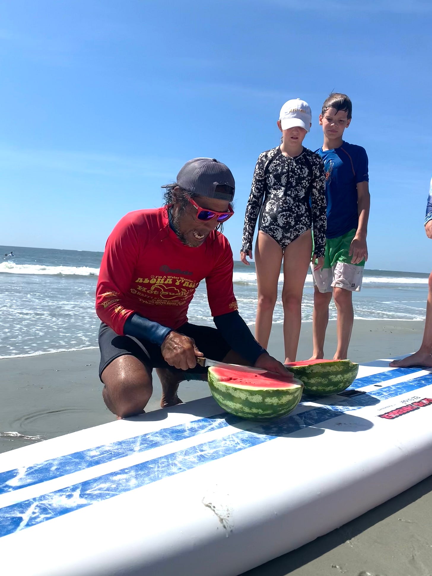 Savannah GA Tybee Island Hot Sushi Surfing classes shark bite