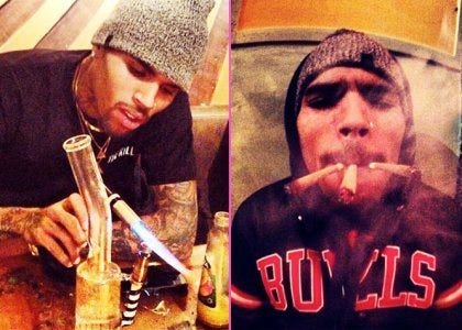 chris brown pot smoking 2015 gossip