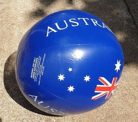 Australia Day beach ball