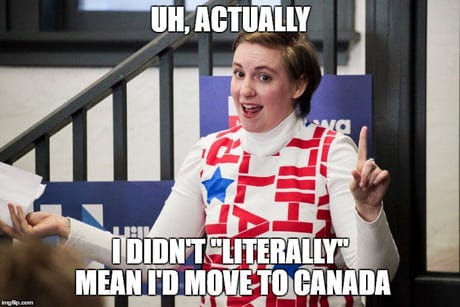 This Lena Dunham photo is too perfect not to become a meme - 9GAG